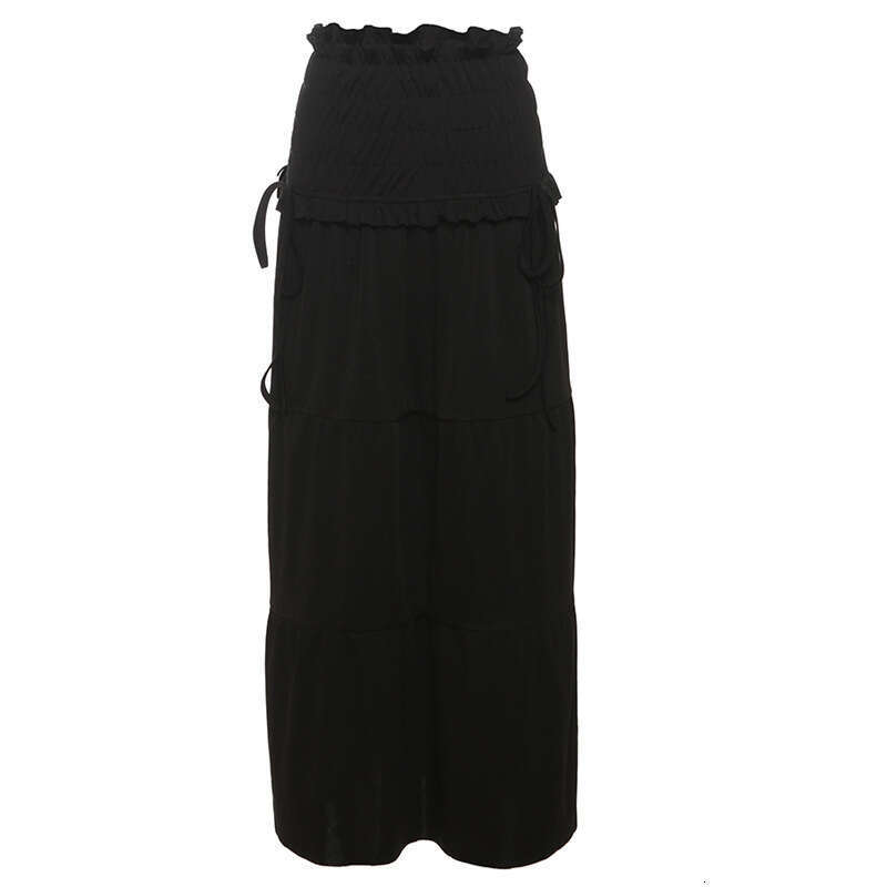 2025 Summer New Letter Print Off-Shoulder Slim Top High-Waisted Skirt Set for Women 7e3