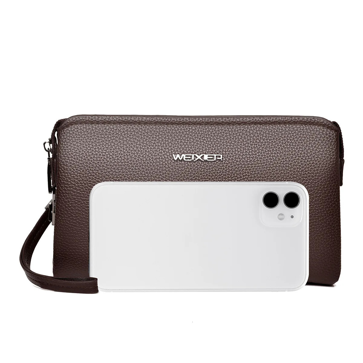 Arrival Mens Clutch High-Quality Business Solid Color Purse for Men handbags mens bag men wallet bolsos hombre clutch sac 250723