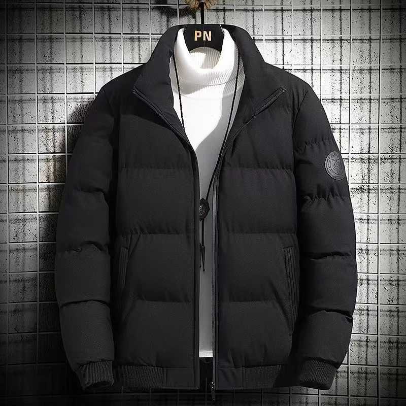 2024 New Mens Winter Jacket Thickened Down Cotton Coat Mens Autumn/Winter Warm Top Stand Collar Trendy Casual Jacket Warm Coat X250725