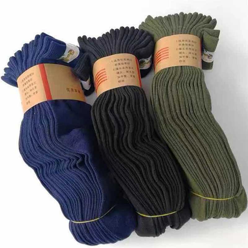 3 Pairs Men Socks Vintage Durable Wear-resistant Practical Solid Color Male Sock Mature High Quality Army Green Male Sock Socks X250725