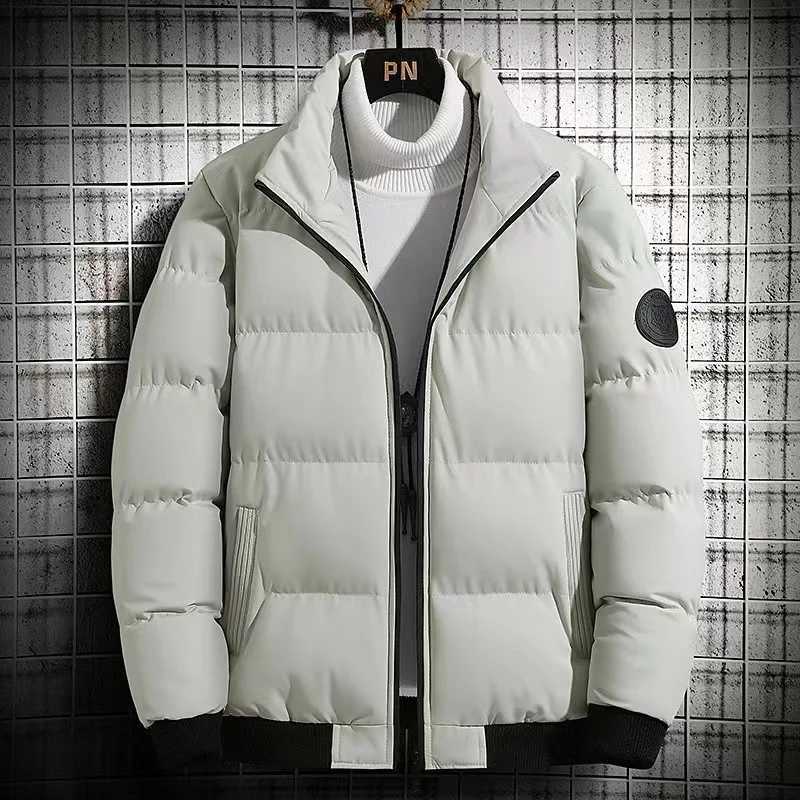 2024 New Mens Winter Jacket Thickened Down Cotton Coat Mens Autumn/Winter Warm Top Stand Collar Trendy Casual Jacket Warm Coat X250725