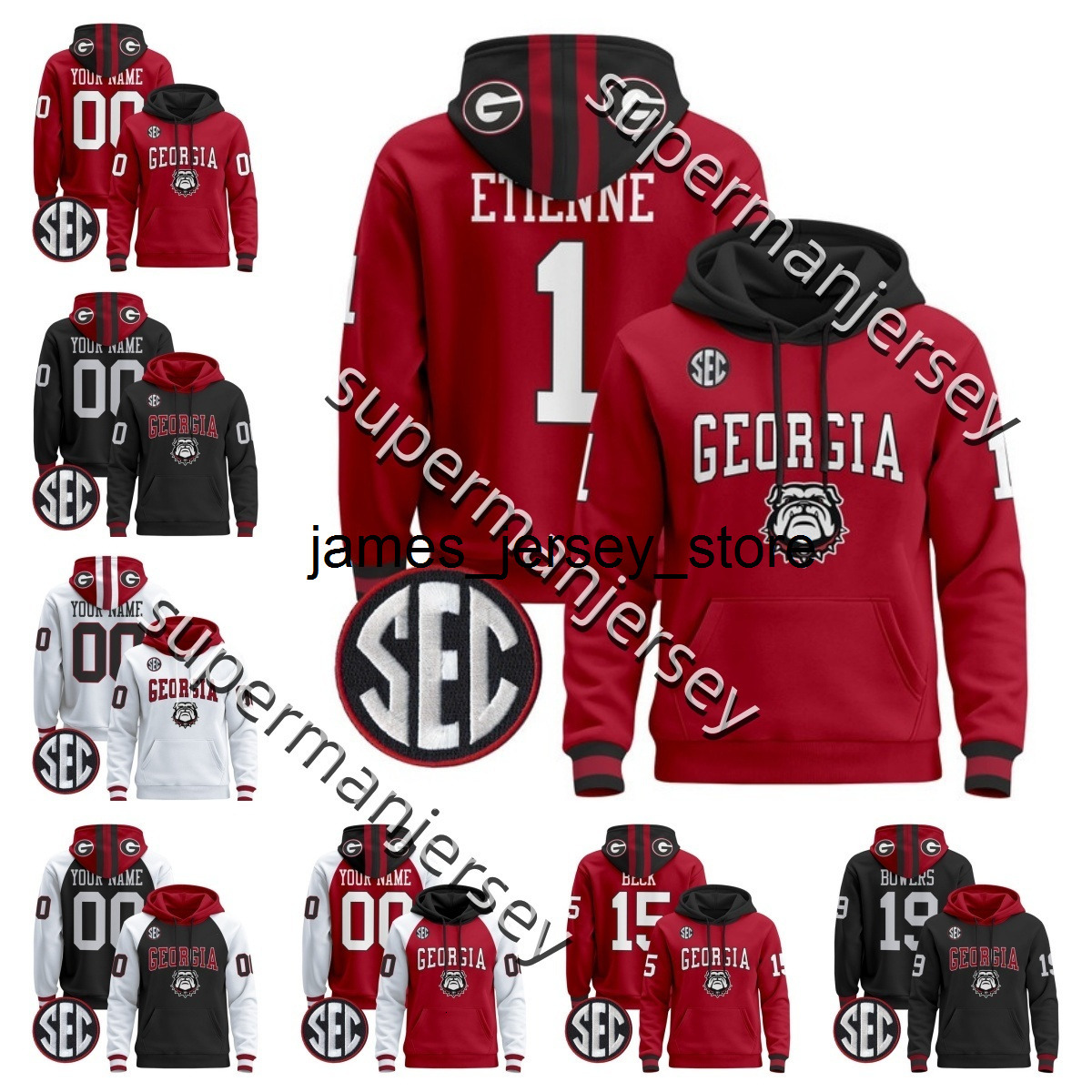 2025 Hoodie Georgia FOOTBALL jersey Carson Beck Nate Frazier Herschel Walker Matthew Stafford Trevor E