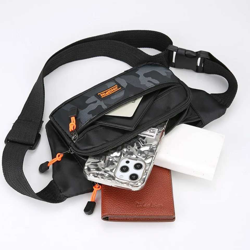 Unisex Waterproof Waist Pack Multi-Pocket Fanny Bag Outdoor Sports Travel Slim Fit Waist Bag Hip Belly Bag Shoulder Bag Y250724