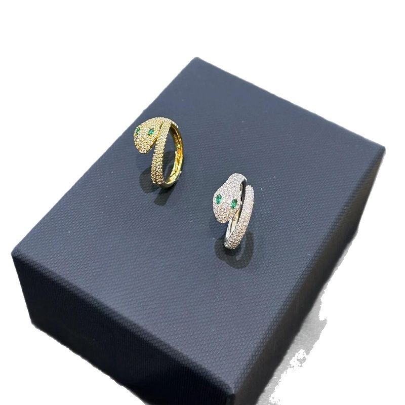 Silver Tone Snake Shaped Cuff Bracelet Pave Crystal Body & Green Gemstone Eyes Edgy Luxurious Party Jewelry And Gift For Her High Quality Stylish Desi