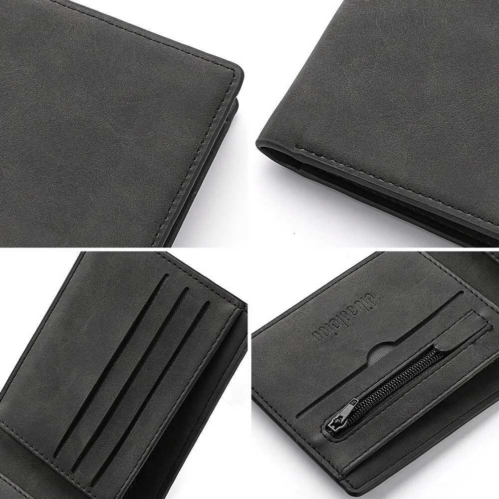 2025 New Wallet Men Short Dollar Clip Zipper Simple Soft Leather Lightweight Z250725