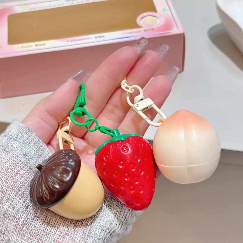 Peach Strawberry and Nut Hydrating Moisturizing Lip Balm Winter Antifreeze AntiCrack Repair 250716
