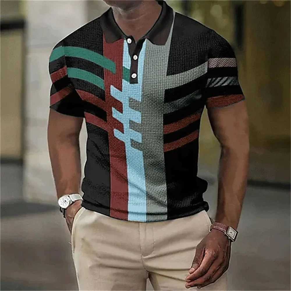 Mens Polo Short-Sleeved Tops Quick Dry Mens Polo Fashion Clothing Personalized Summer New Casual T-Shirt Oversized 3XL Pullover XJ250725