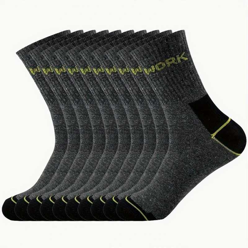 6/12 Pairs High-Quality Men Business Odor Proof Mid Tube Socks Sweat Absorbing Breathable All Season Sports Leisure Socks X250725