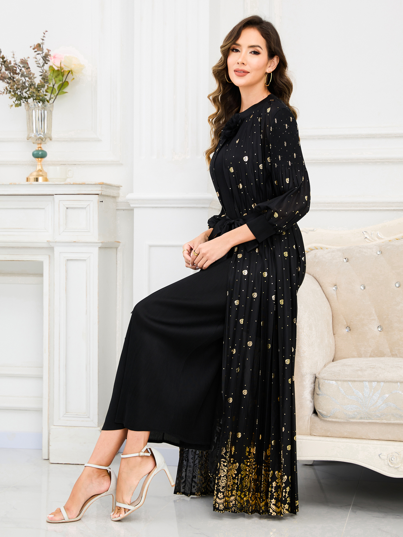 Women's Dresses Elegant Womens Evening Gown - Soft Satin Fabric with neck Design NZ002