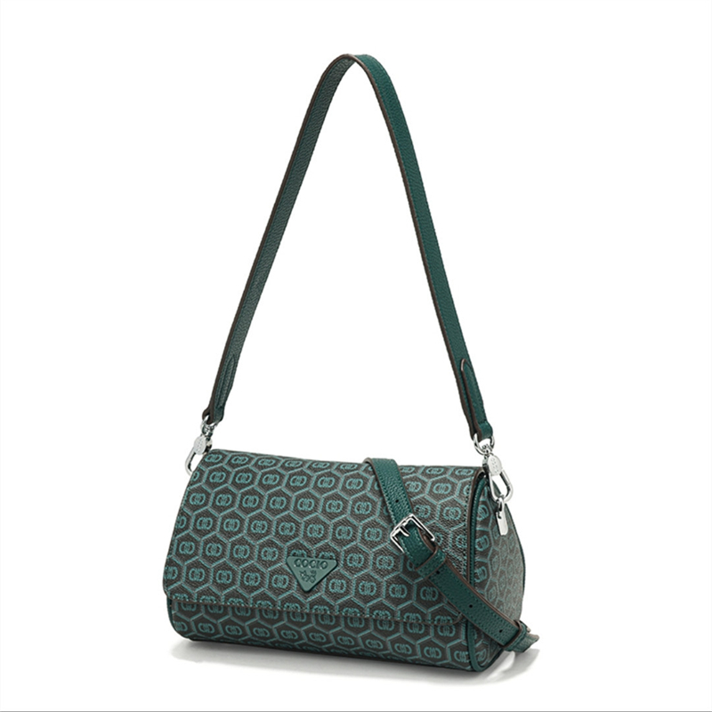 COCIO designer bag New Peacock Green Single Shoulder Underarm Bag Casual Pillow Bag Popular Versatile Womens Bag