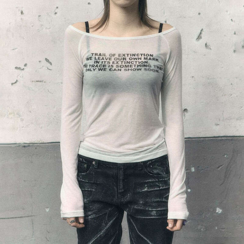 INS2024 Summer New Women's Solid Color Slim Street Fashion Off-Shoulder Long Sleeve Top 788