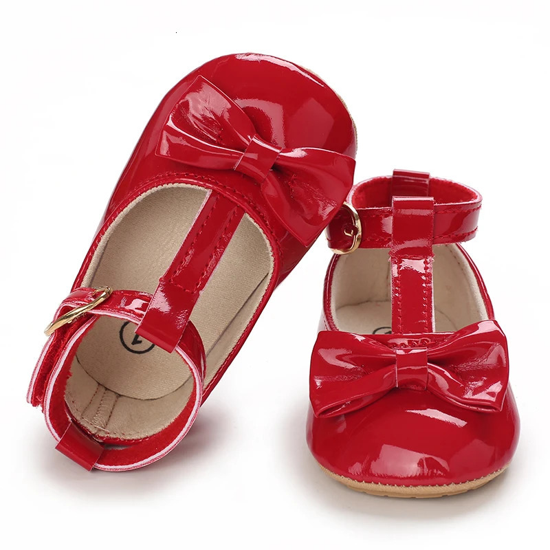 Summer born Girl Baby Sandals Fashion Red Theme Bow Princess Shoes Rubber Sole Comfortable NonSlip Casual Walking 250725