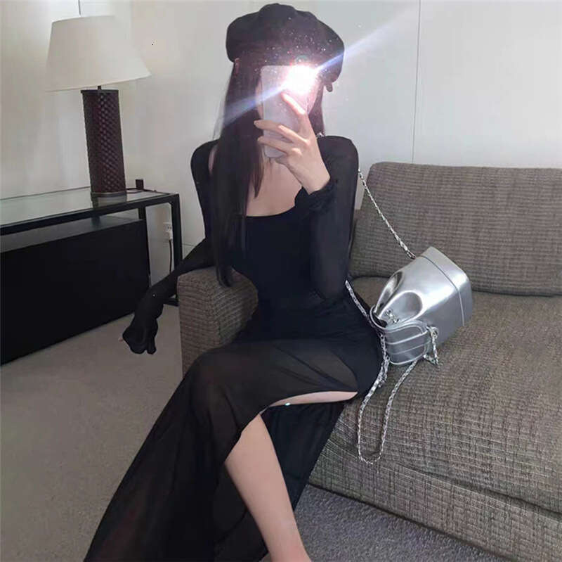 2023 Summer New Women's Fashion Sexy Long Sleeve T-Shirt High Waist Half-Length Skirt Set 1db