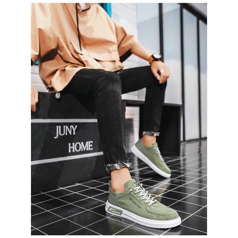 Mens Leather Shoes Fi Sneakers for Driving Walking Office Comfortable Men Slip Skate Flats N Slip Youth Shoe 2025 XJ250725