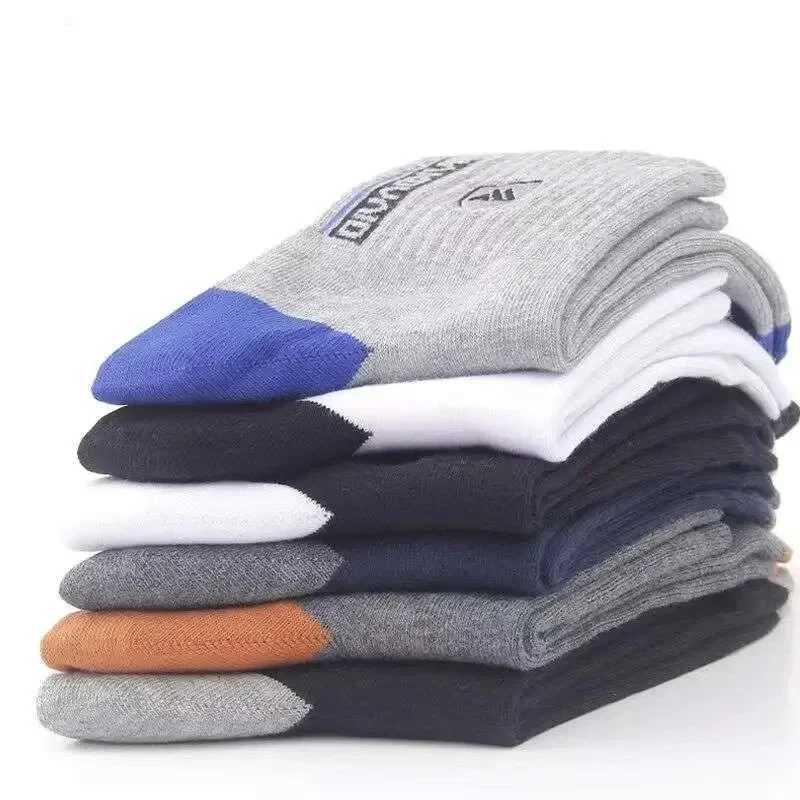 5 Pairs Spring and Fall Mens Sports Socks Summer Leisure Sweat Absorbent Comfortable Thin Breathable Basketball Socks X250725