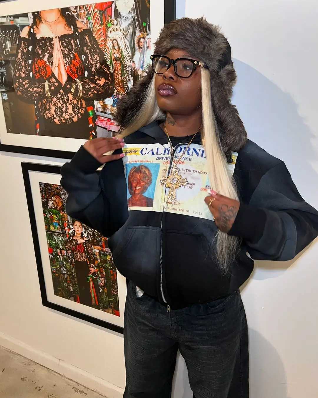 Color Block Hooded Sweatshirt Loose Fit Y2K Harajuku Style Pullover Hoodie for Women L251018BXND