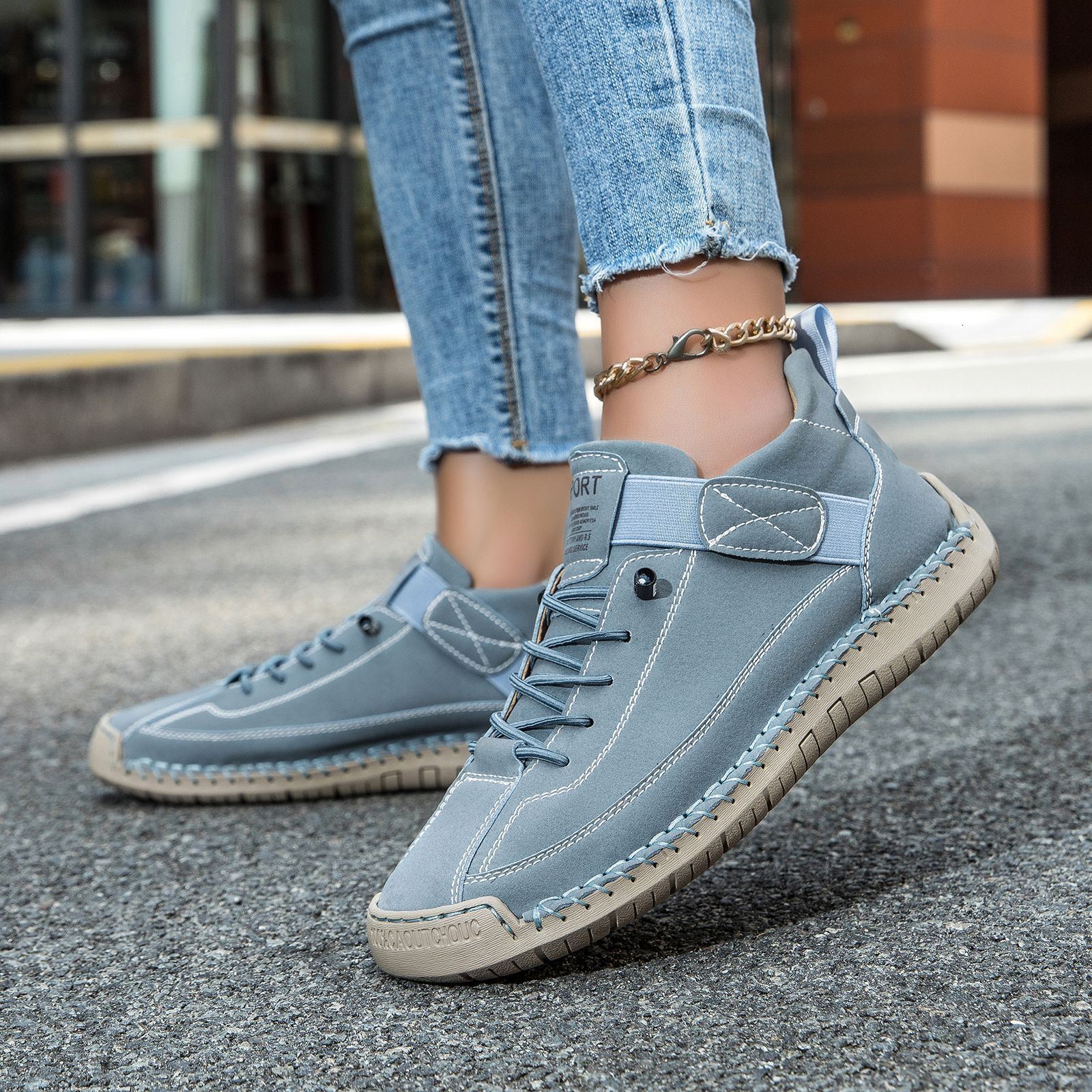 Men Women Training Shoes Designer Shoes Lightweight Cushioned Blue Gray US 8 Spring Winter Mesh Affordable High Classic Sneakers