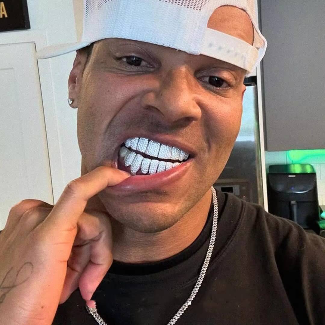 Custom Single Tooth Grillz Moissanite Perm Cut 14k 18k Real Gold 925 Silver 8 on 8 Grillz Vvs Moissanite Grillz for One Teeth