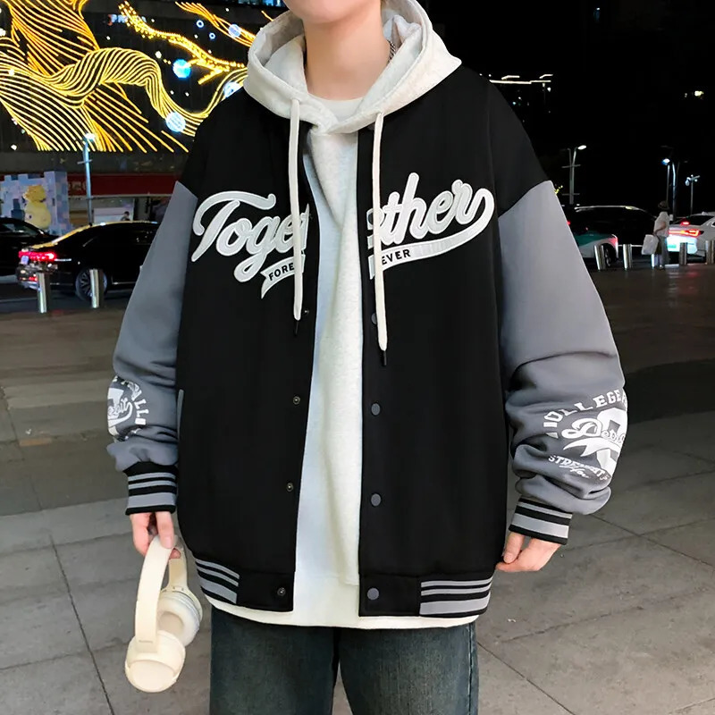 Spring Autumn Men Jacket Korean Style Casual Cargo jacket Coat Solid Color Loose male Outerwear Coats 250717