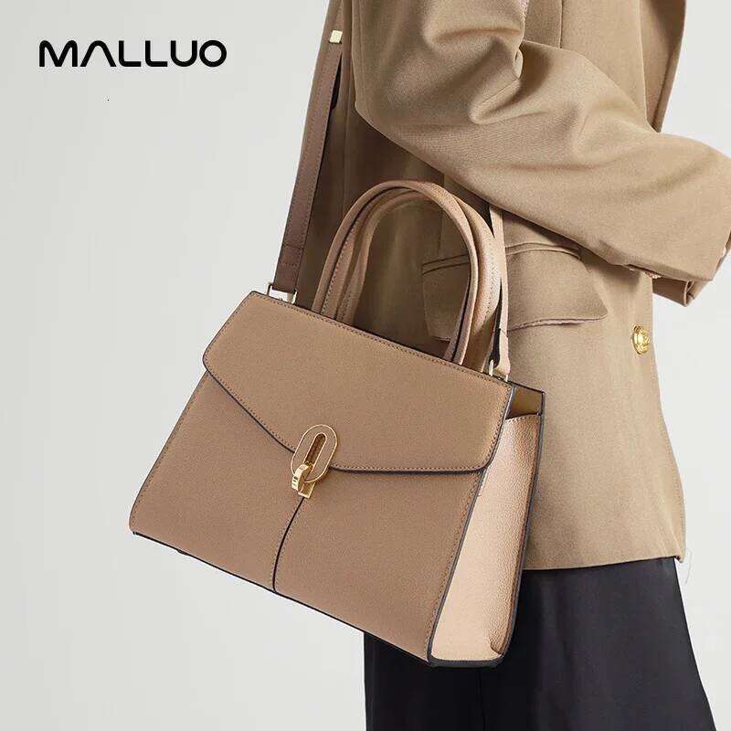 Women Natural Cow Real Leather Shoulder Bags Ladies Cowhide Retro Crossbody Bag Female Fashion Design Commuting Handbags