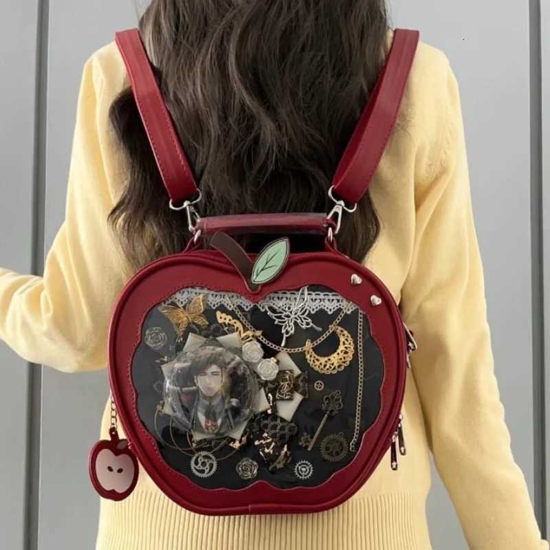 New Girl Harajuku Niche Design Apple Crossbody Bag Handbag Sweet Style Cute Zzang Ita Bag Y2K Backpack Preppy Style ItaBag Y250724