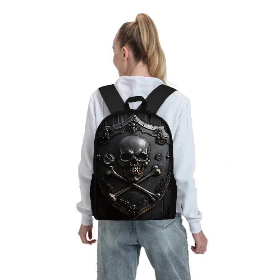 New Simple Skl Pattern Single Layer Backpack For Boys/Girls Children B Gifts ZD Carto Schoolbags Y250724