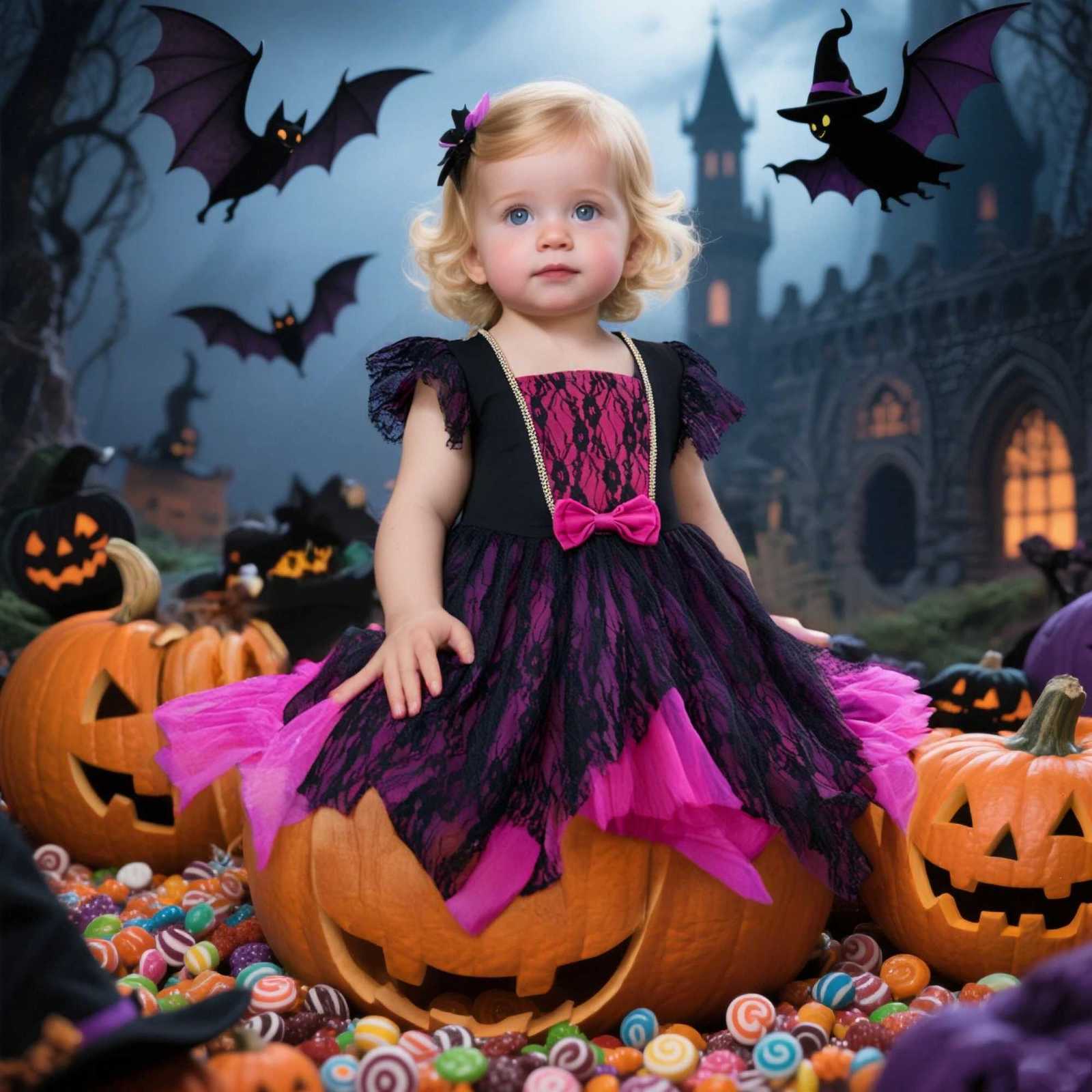 Girls Cosplay Vampire Halloween Dress For Kid Ghost Bride Gothic Costume Count Vampiran Carnival Outfit Black PURPLE Clothes Bag Z250725