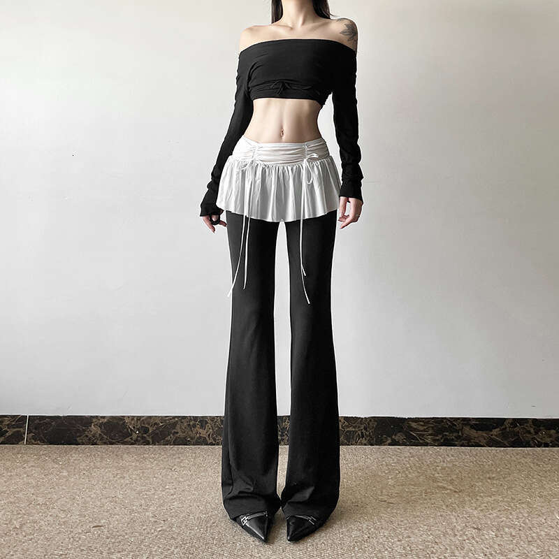 2024 Autumn New Women's Fashion Street Style High Waist Versatile Slimming Straight Casual Pants b31