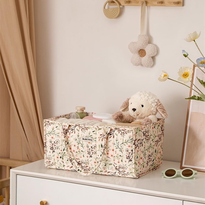Baby Diaper Organizer Bag Folding Portable Storage Bins High Capacity for Items 250724