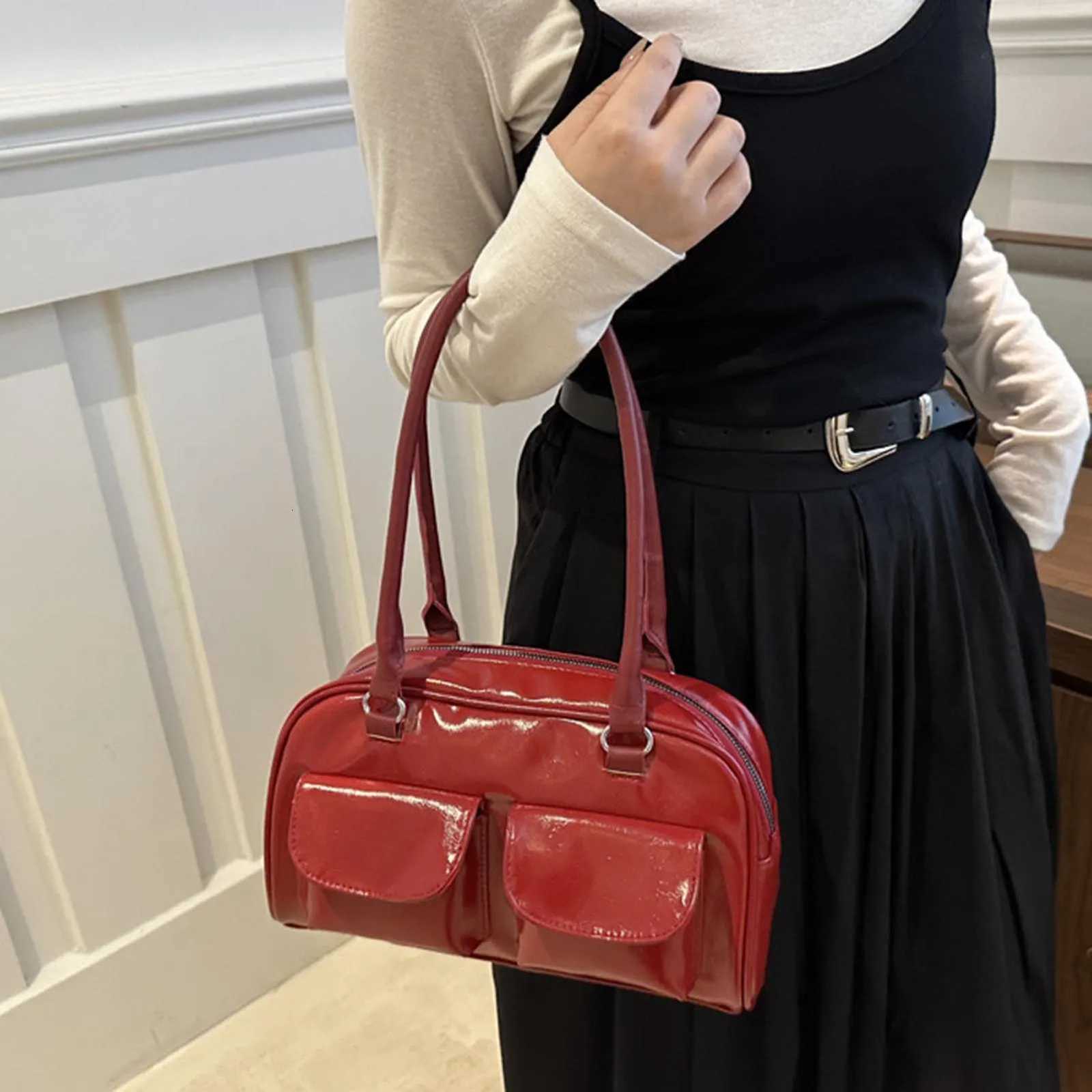 Handbag Womens PU Leather Shoulder Bag Convenient to Use and Spacious Design Underarm Package for Ceremonies and Other Holidays Y250725