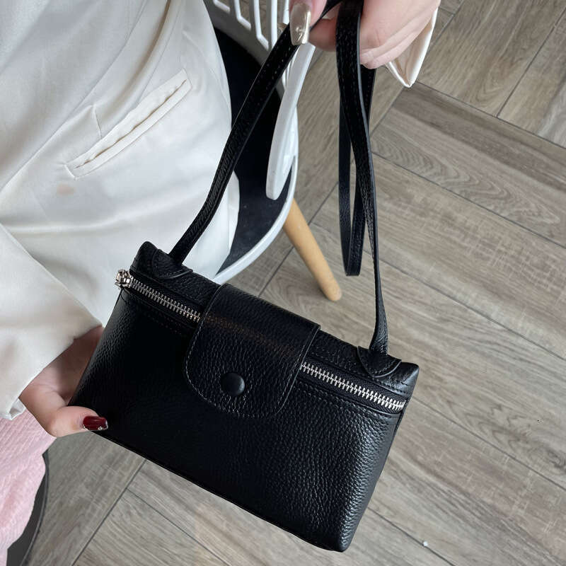 Genuine Leather Phone for Women, Crossbody New Fashionable Small Bag, Cowhide Stylish High-end Versatile Compact Shoulder Bag