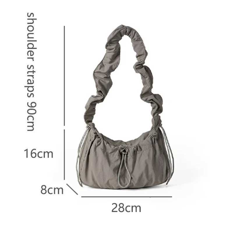 Simple Fi Fold Shoulder Bag Vintage Casual Designer Underarm Crossbody Bag Wen 2025 New Luxury Handbags High Quality Y250725