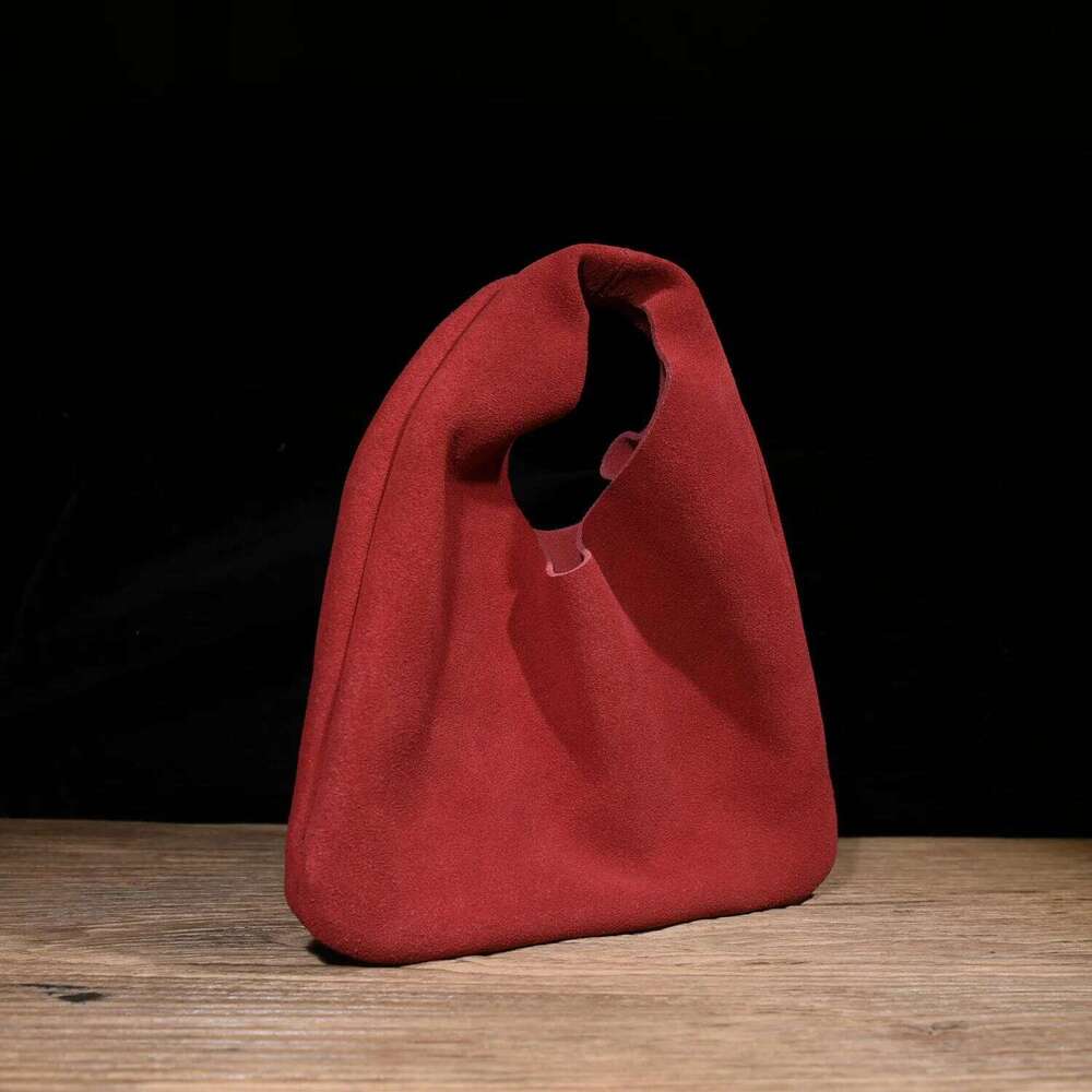 Luxurious designer European And American Fashion Frosted Suede High-quality Top Layer Cowhide Women Bag Simple Casual Versatile Mini Handbag Trendy