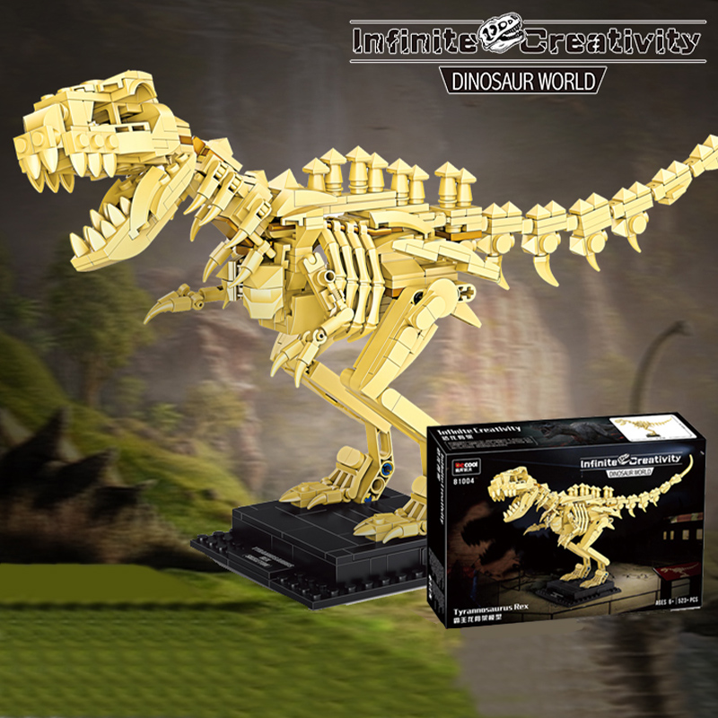 Tyrannosaurus Dinosaur Skeleton fossil Building blocks 81004