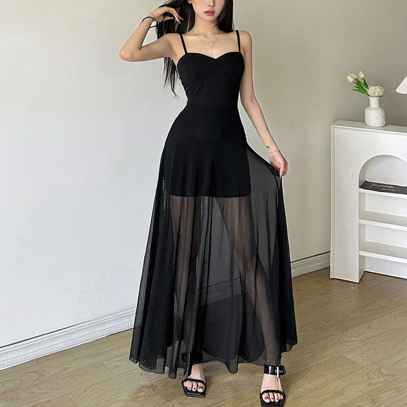 2024 Summer New Women's Solid Color Slim High Waist Fashion Off-Shoulder Tube Dress 0b7