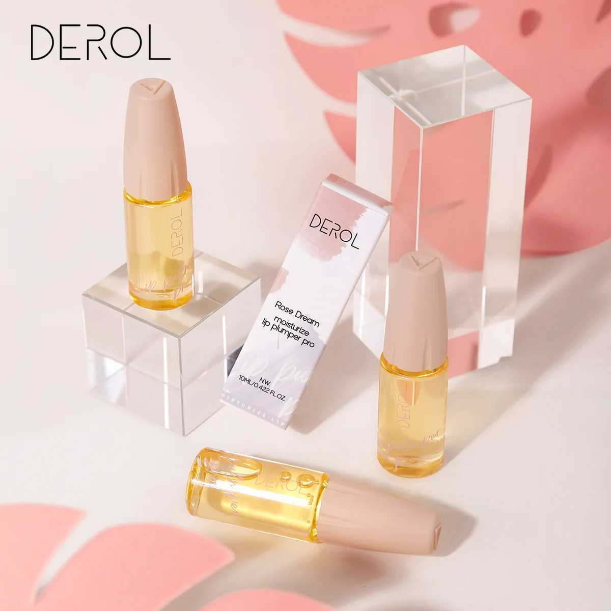 DEROL Ginger Extract Peppermint Lip Plumper Day Night Repair Moisturizing Long-lasting Lip Pack Lip Purple Special Effect MakeupXJ250724