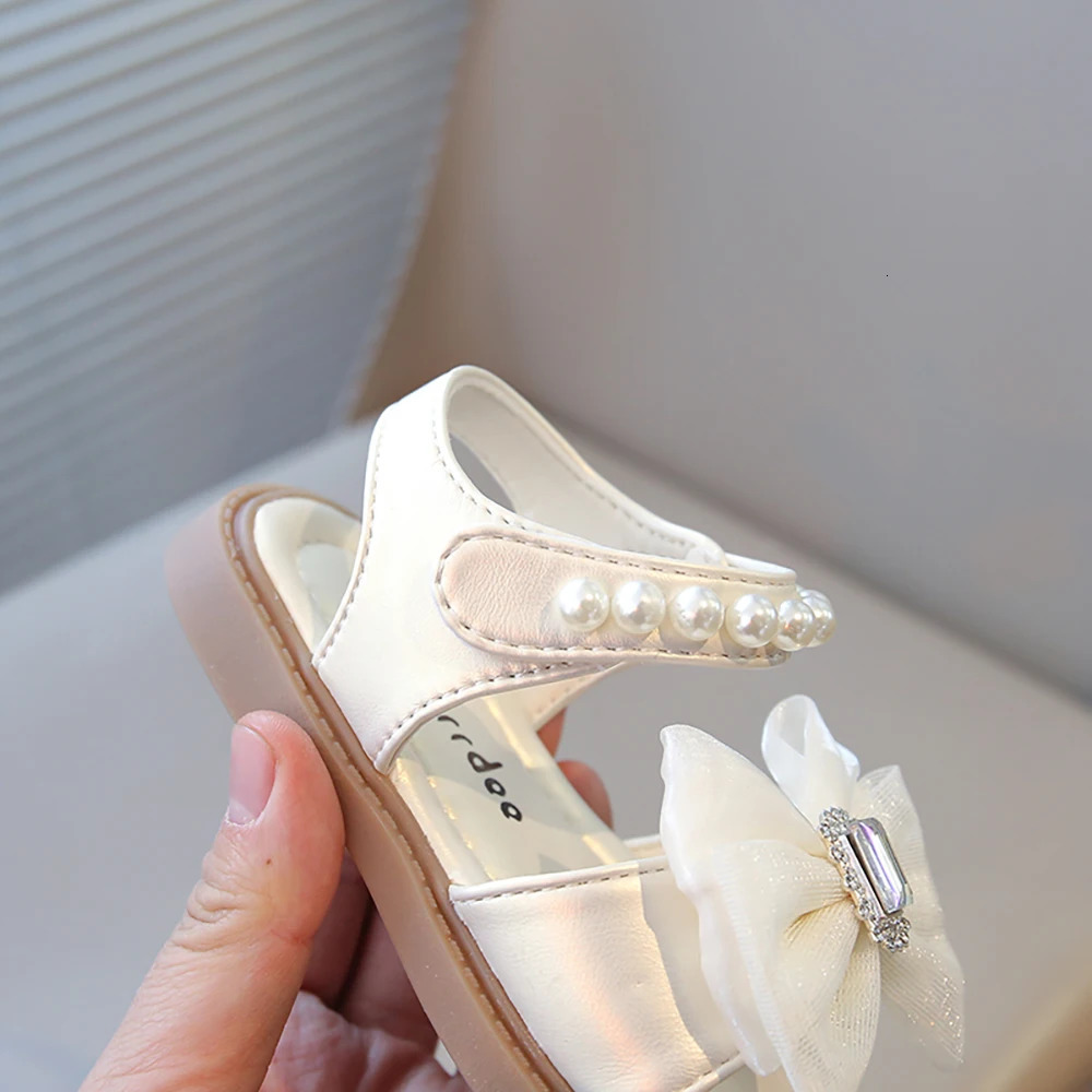 Summer Princess Sandals For Girls y Diamond Pearl Trend Fashion Antislippery Beach Shoes Kids Sandals 250725
