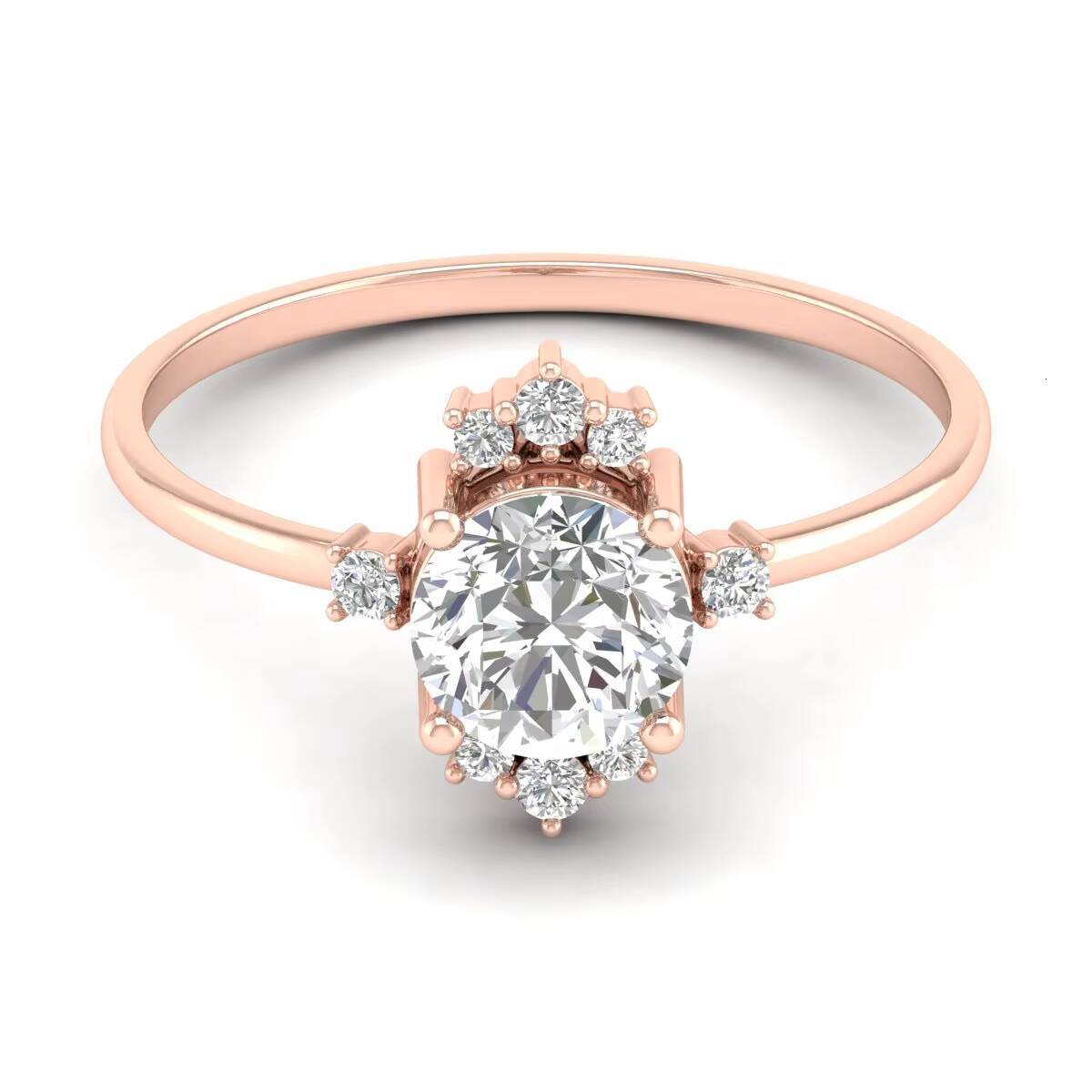 REYES 925 Sterling Silver Solitaire Moissanite Engagement Rings 10K 14K 18K Gold Premium Quality Fashion Jewelry for Women