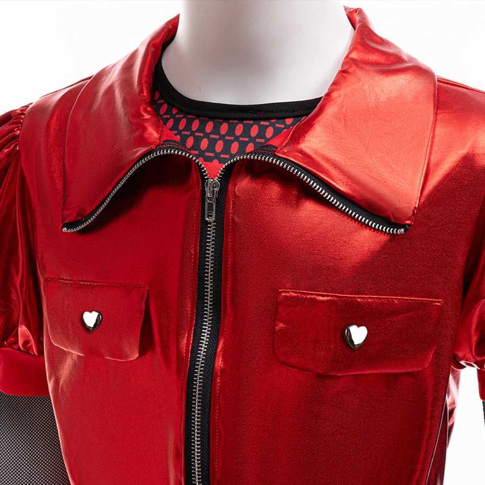 Halloween Descendants Cosplay Costume 3pcs Set Girls Red Heart Leather Long Sleeve Suit Carnival Birthday Stage costumes Outfits Z250725