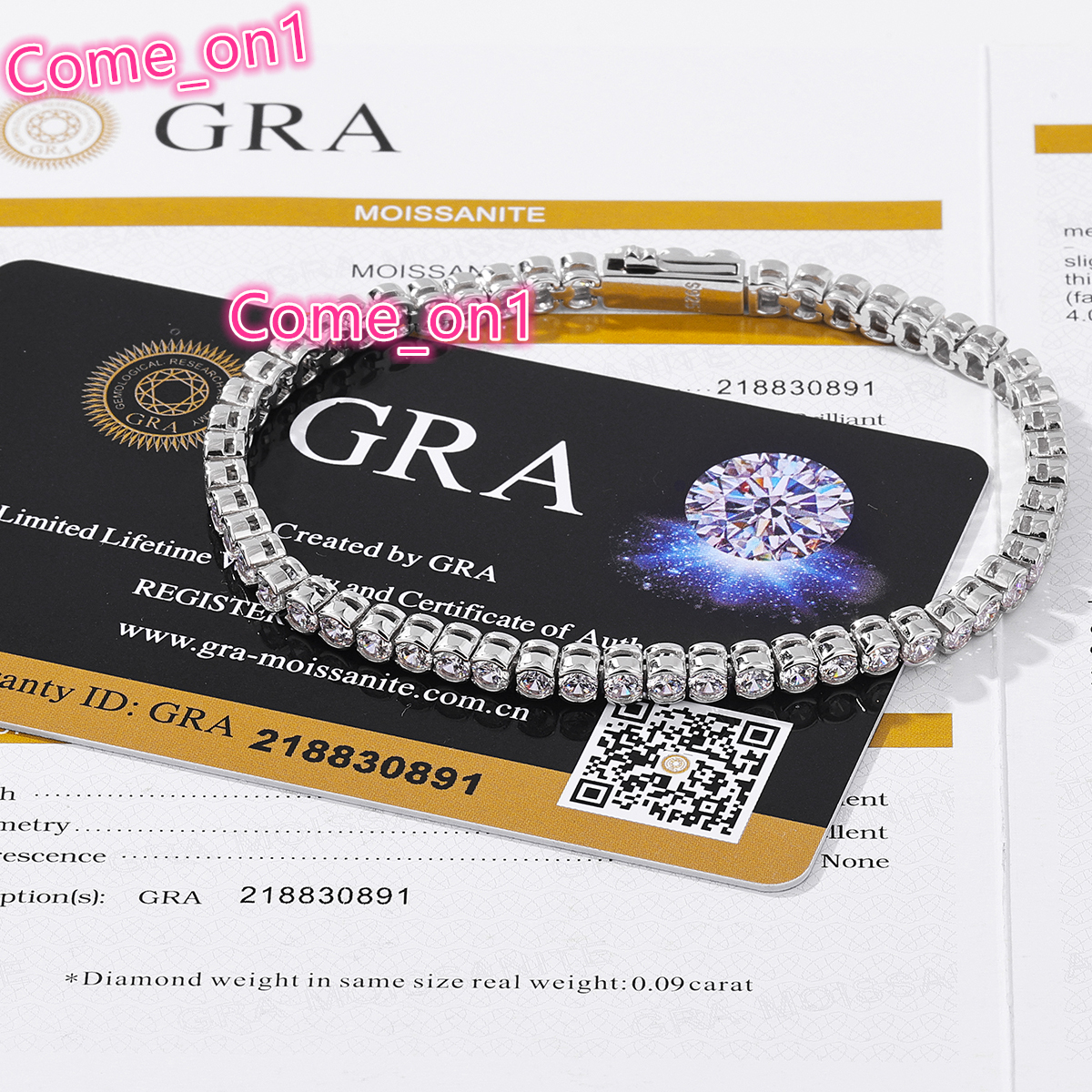 High Quality Diamond Tennis Chain Hip Hop Style 925 Sterling Silver 3mm Moissanite Tennis Chain Bracelet Jewelry Manufacturer