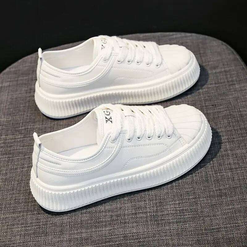White High on Platform Women's Shoes Designer Vulcanized Shoe New Arrival 2025 39 Comfortable and Elegant Ladies Footwear