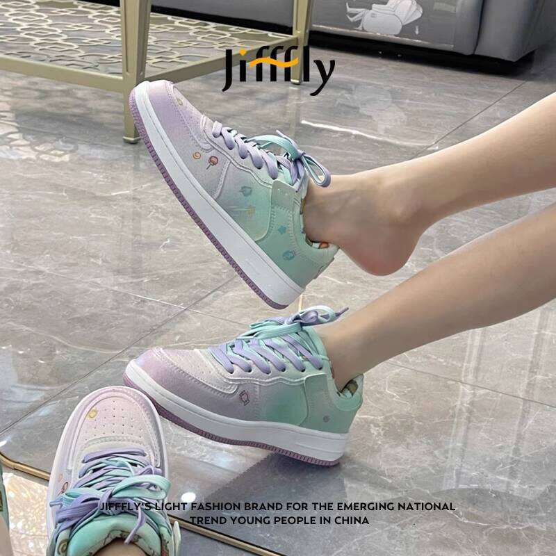 Jifffly Women's Sneakers 2025 New Summer Versatile Children's Student Height-Increasing Thick-Soled Sports Shoes for Women