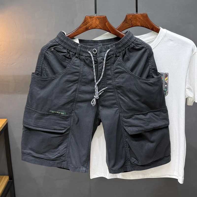 Retro Washed Distressed Workwear Shorts for Men Outdoor Sports Hiking Wear-Resistant Versatile and Elastic Sports Pants W250724