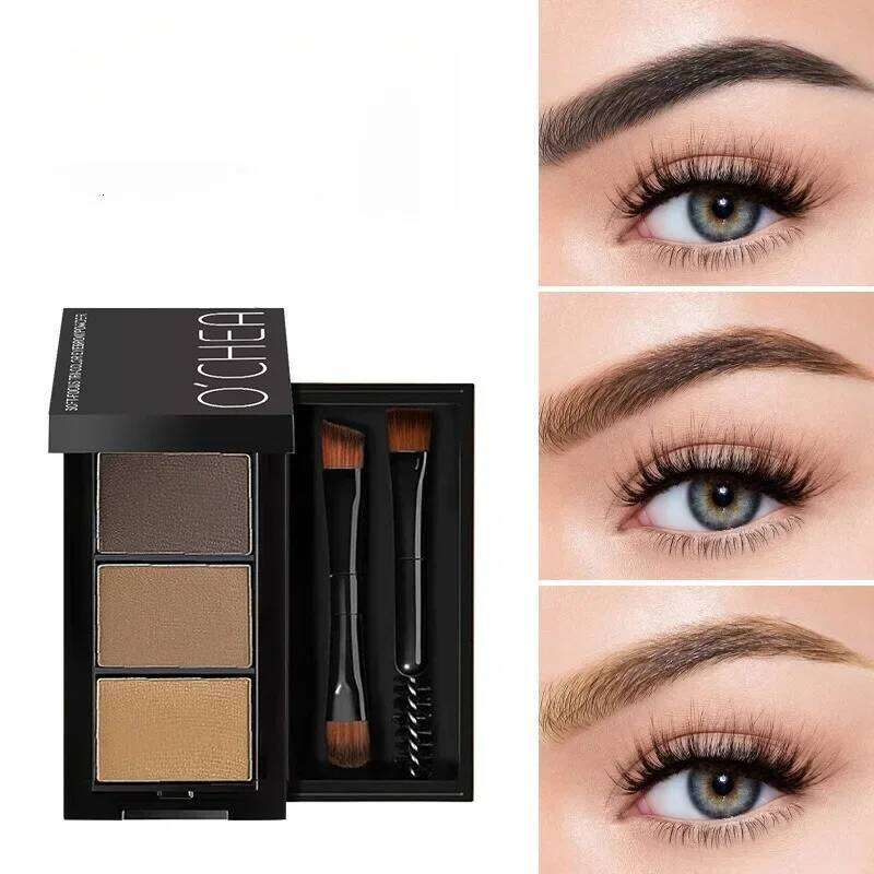 3 In 1 Three-dimensional Powder Waterproof Long-lasting 3D Dyeing Eyebrow Cream Enhancer Cosmetics Women Makeup X250725