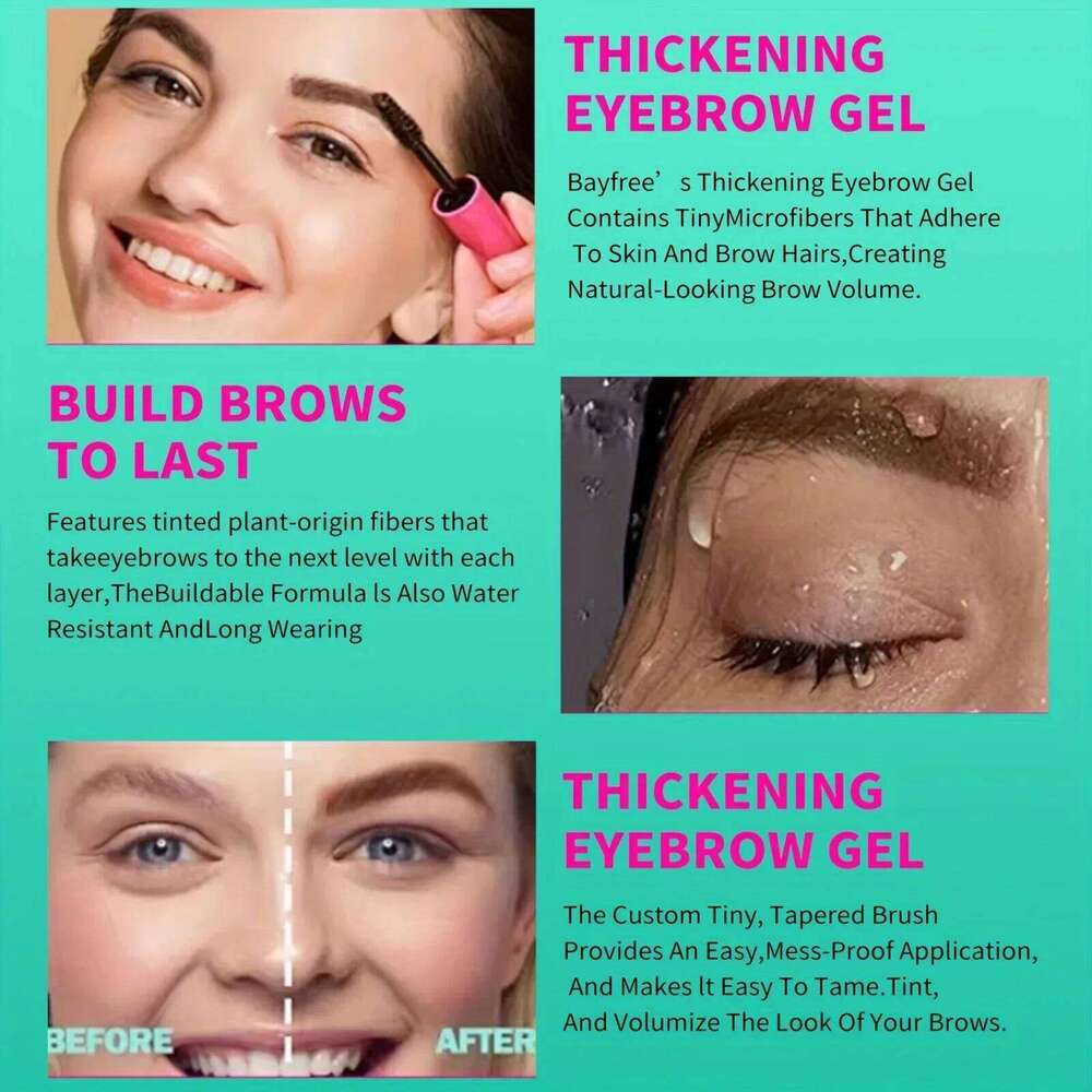 Waterproof Tinted Gel Kit, Rich Auburn & Clear Setting Brow Glue, Fast Sculpt Long-Lasting Eye Makeup X250725