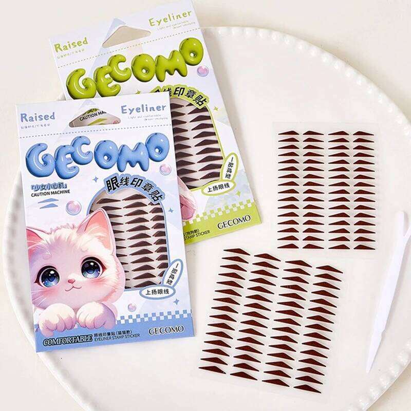 120/128pcs Stamp Sticker Long Lasting Waterproof Brown Korean-style Natural Eye Makeup Symmetry Eyeliner Seal Stick X250725 X250725