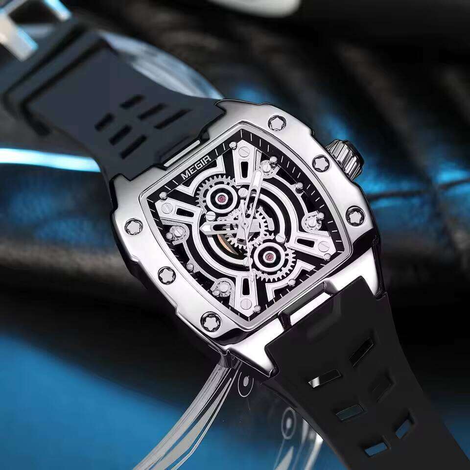 DHwatches MEGIR Men's Sports Watch - Digital-Analog, Luminous, 30M Waterproof, Silicone Strap, Japanese Quartz Wristwatch