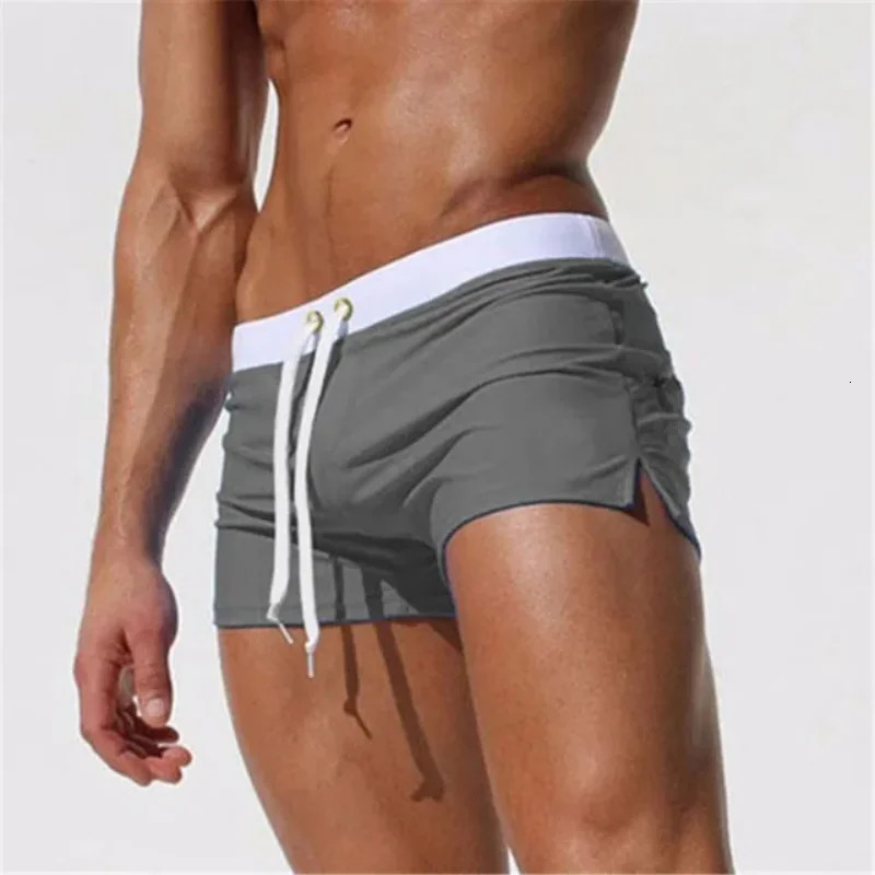 Summer Waterproof Quickdrying Swimsuit Mens Fashion Multicolor Comfortable Bottoms Boxer Briefs Beach Shorts 250717