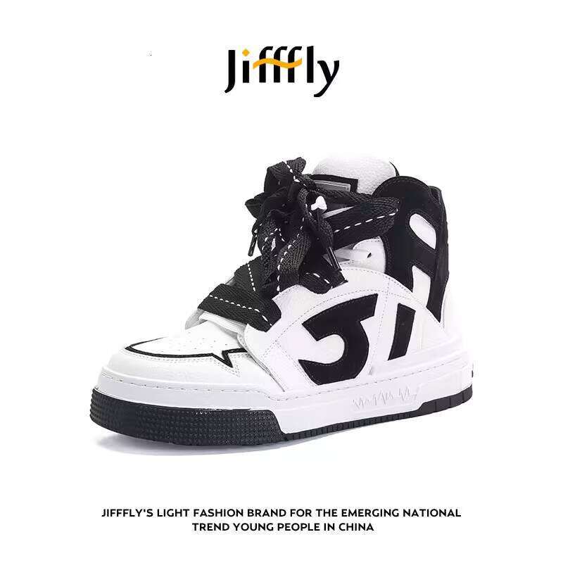 JiffFly Men's High-top Sneakers - Autumn/Winter 2025 Trendy Vintage Loafers for Couples