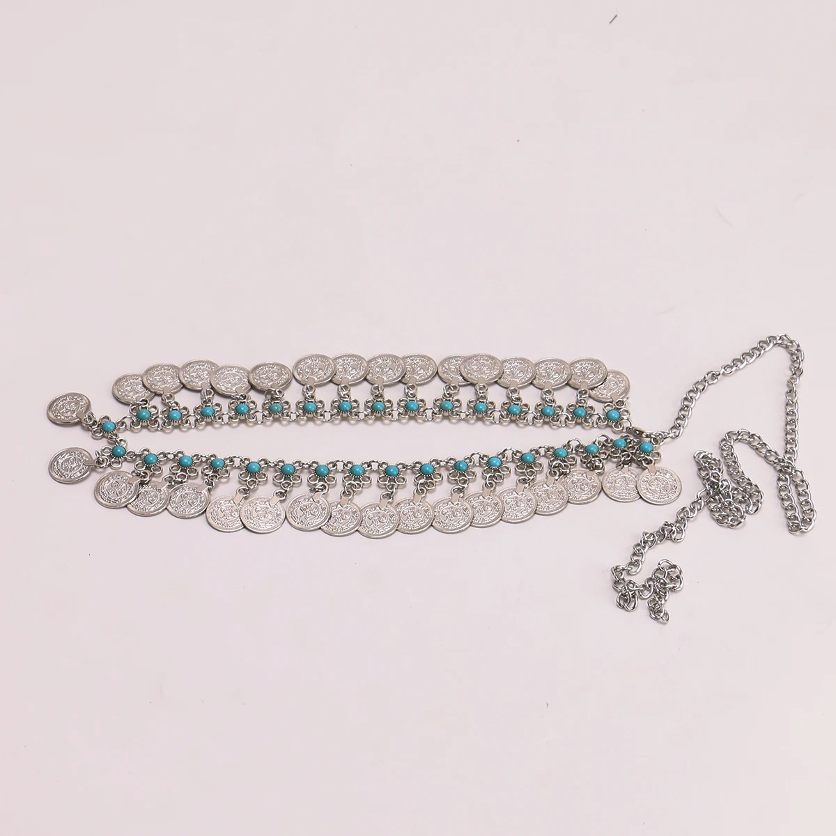 Retro coin Pendant belly Dance Waist Decorateive chain tassel Belt For Women accessories Ladiess Bohemia Girdle Dress catwalk 250722